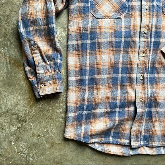 Vintage KEY Flannel size Large Shacket button down shirt - Picture 5 of 7
